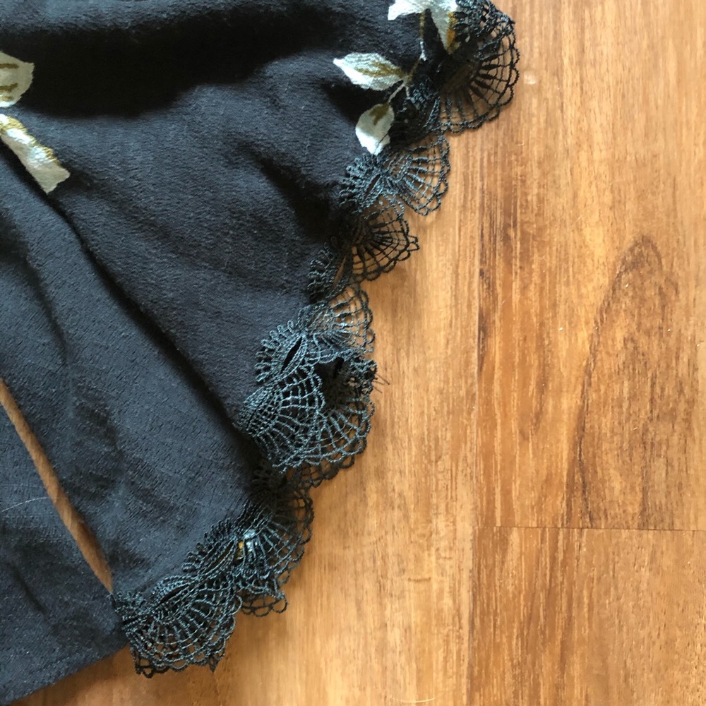 Free People Black Floral Dress XS - Picture 13 of 15